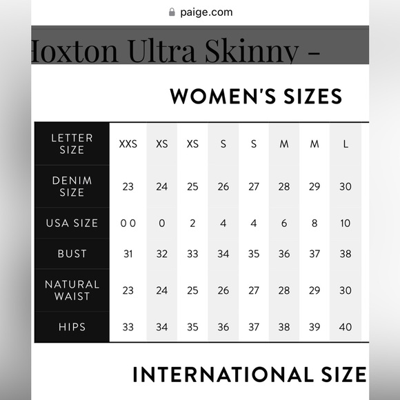 PAIGE Hoxton Ultra Skinny jeans in Black Shadow, size 28 / medium - Picture 11 of 15